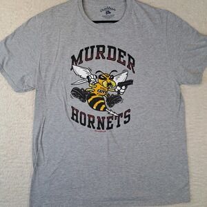Murder Hornets Chowdaheadz T Shirt Gray Size XL Short Sleeve